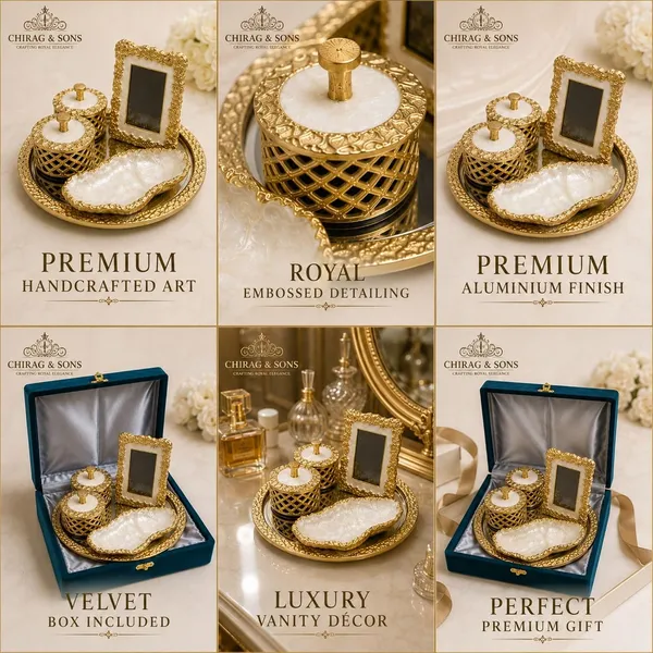 Premium_Aluminium_Decorative_Vanity_Set_With_Tray_Mirror_And_Storage_Containers_Collection_For_Home_Decor_Organization