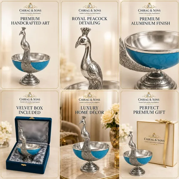 Aluminium_Decorative_Peacock_Bowl_With_Velvet_Gift_Box_Handcrafted_Serving_Bowl_Blue_Enamel_Finish_Home_Decor_Gift_Item