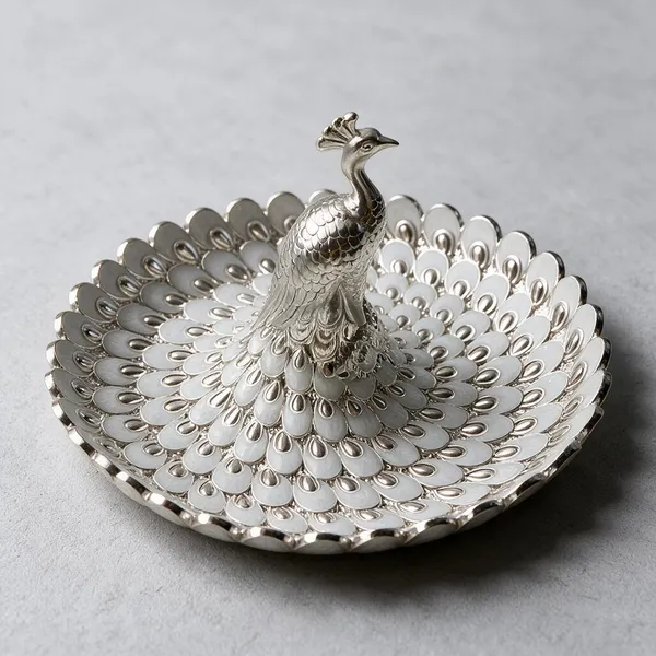 Metal_Peacock_Design_Decorative_Pooja_Thali