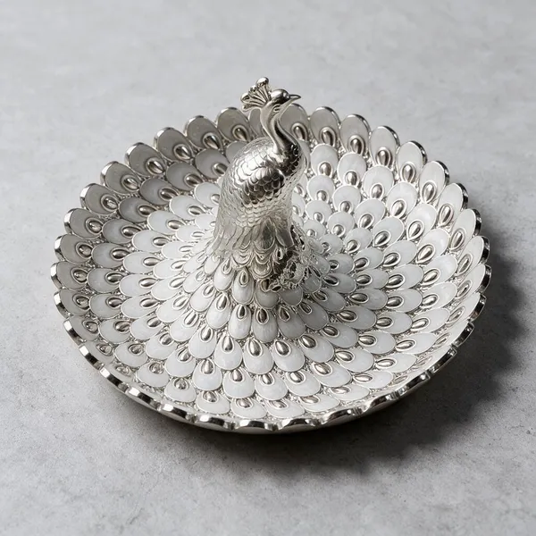 Metal_Peacock_Design_Decorative_Pooja_Thali