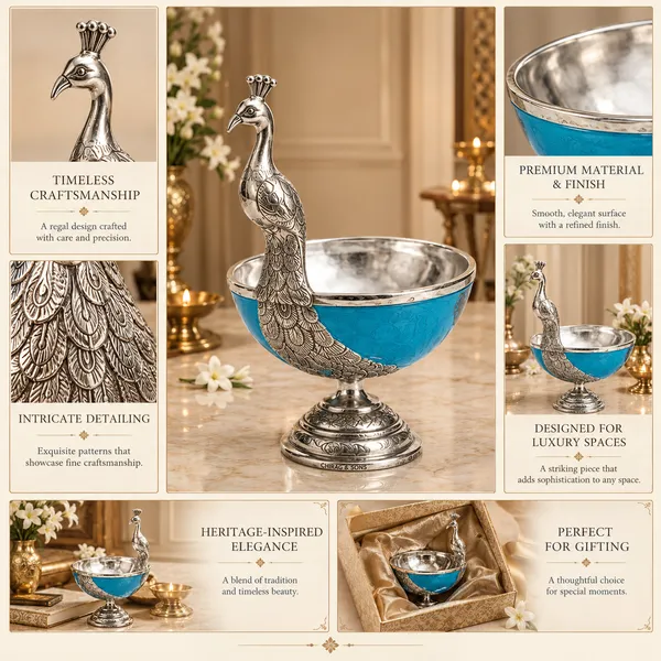 Aluminium_Decorative_Peacock_Bowl_With_Velvet_Gift_Box_Handcrafted_Serving_Bowl_Blue_Enamel_Finish_Home_Decor_Gift_Item