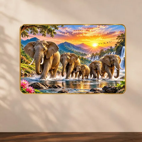 Scenic_Elephant_Printed_Wall_Art