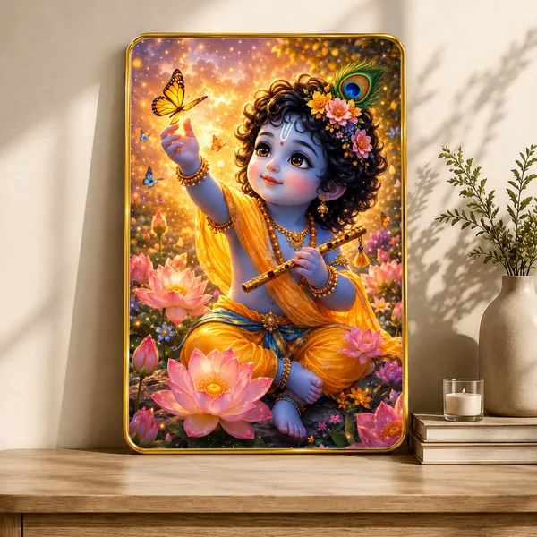 Devotional_Krishna_Floral_Wall_Art