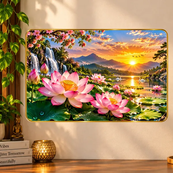 Framed_Scenic_Lotus_Landscape_Wall_Art