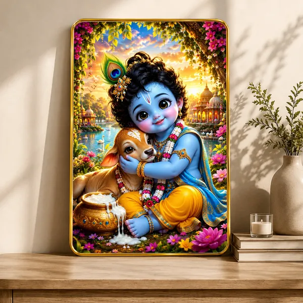 Religious_Krishna_Illustrated_Framed_Wall_Art