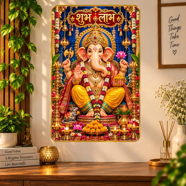 Religious_Ganesha_Shubh_Labh_Wall_Art