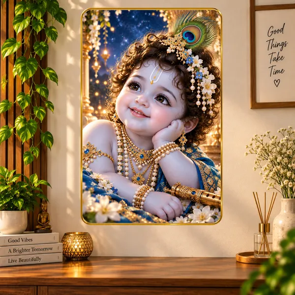 Framed_Spiritual_Baby_Krishna_Wall_Art