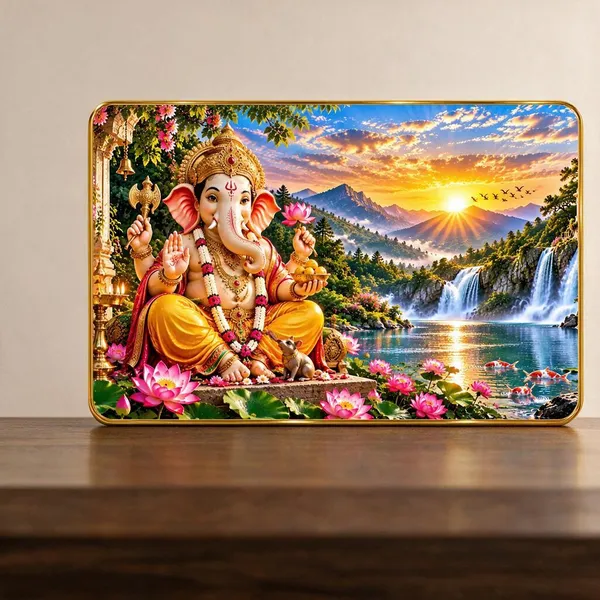 Gold_Framed_Ganesha_Religious_Wall_Art