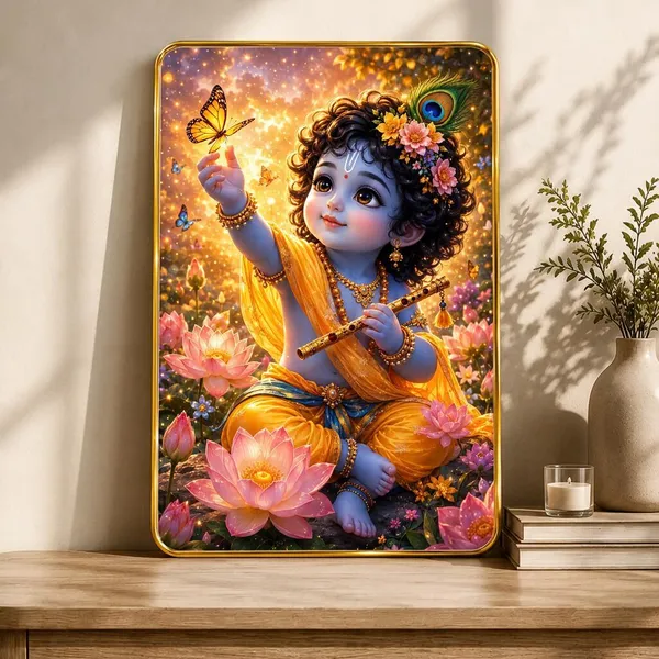 Devotional_Krishna_Floral_Wall_Art