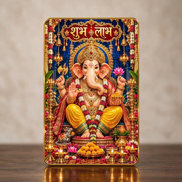 Religious_Ganesha_Shubh_Labh_Wall_Art