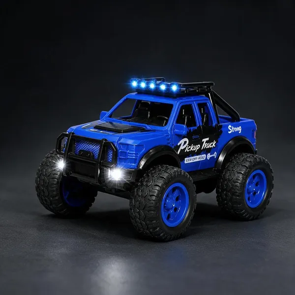 Blue_Pull_Back_Toy_Pickup_Truck_With_Lights_And_Music