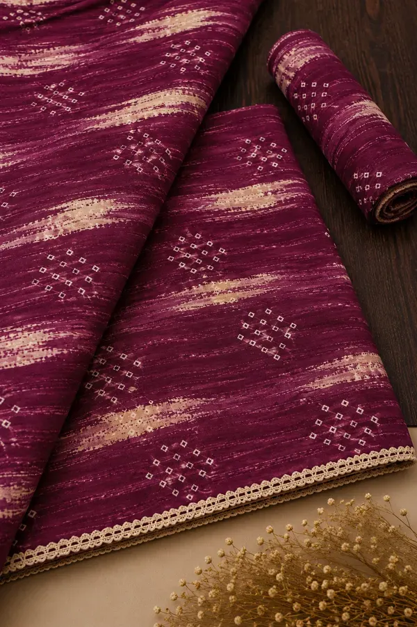 Magenta_Glace_Cotton_Short_Kurti_Fabric_For_Women_Unstitched