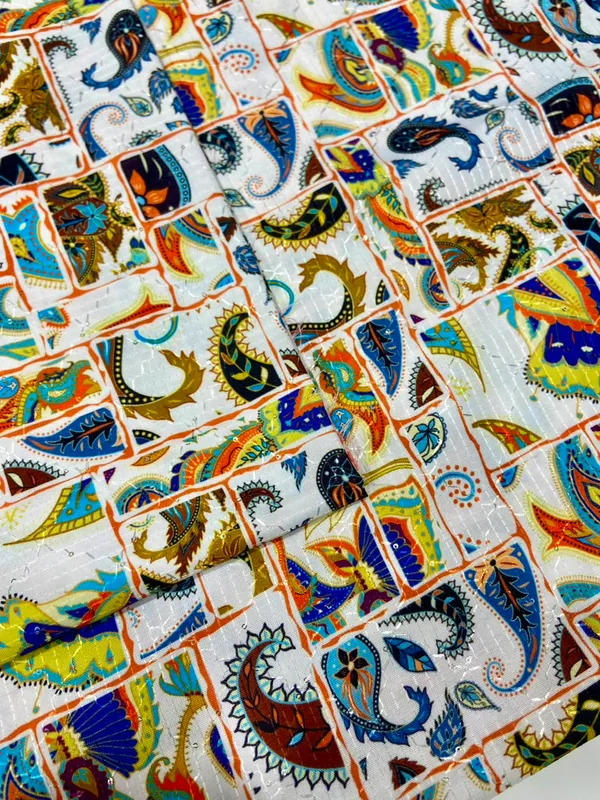 Multicolor_Paisley_Printed_Short_Kurti_Fabric_Unstitched