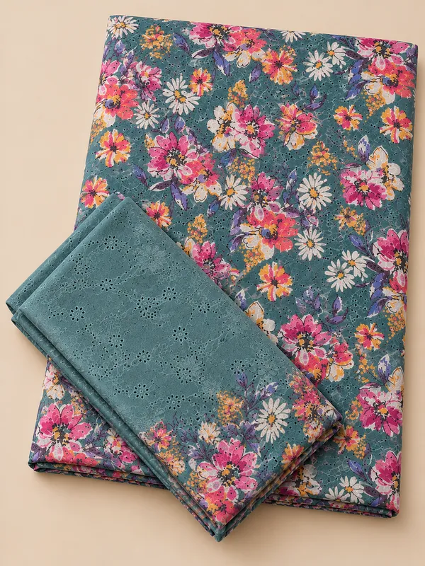 Green_Cotton_Hakoba_Cord_Set_Fabric_For_Women_Unstitched