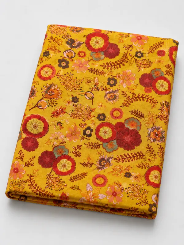 Yellow_Soft_Muslin_Short_Kurti_Fabric_For_Women_Unstitched