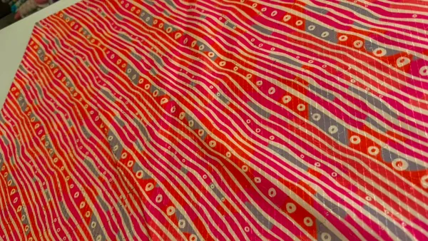 Pink_And_Orange_Soft_Rayon_Short_Kurtis_Fabric_For_Women_Unstitched