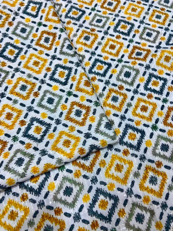 Mustard_Grey_Geometric_Printed_Short_Kurti_Fabric_For_Women_Unstitched