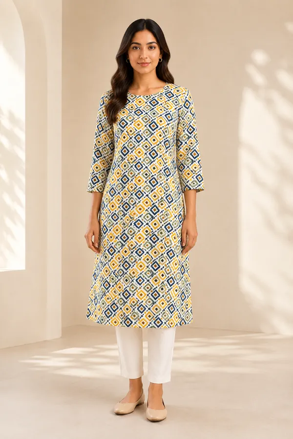 Mustard_Grey_Geometric_Printed_Short_Kurti_Fabric_For_Women_Unstitched