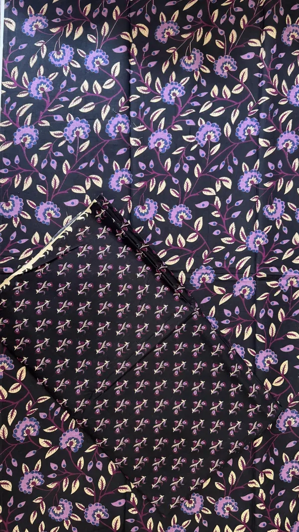 Black_And_Purple_Cotton_Cord_Set_Fabric_For_Women_Unstitched
