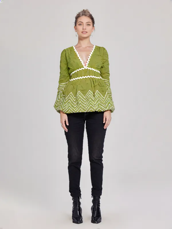 Women_S_Tunic_With_Inner_Parrot_Green