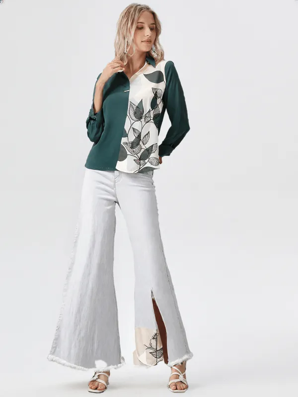 Women_S_Printed_Top_Green
