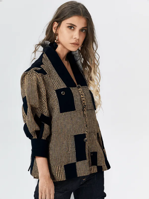 Women_S_Printed_Shirt_Black_Beigi