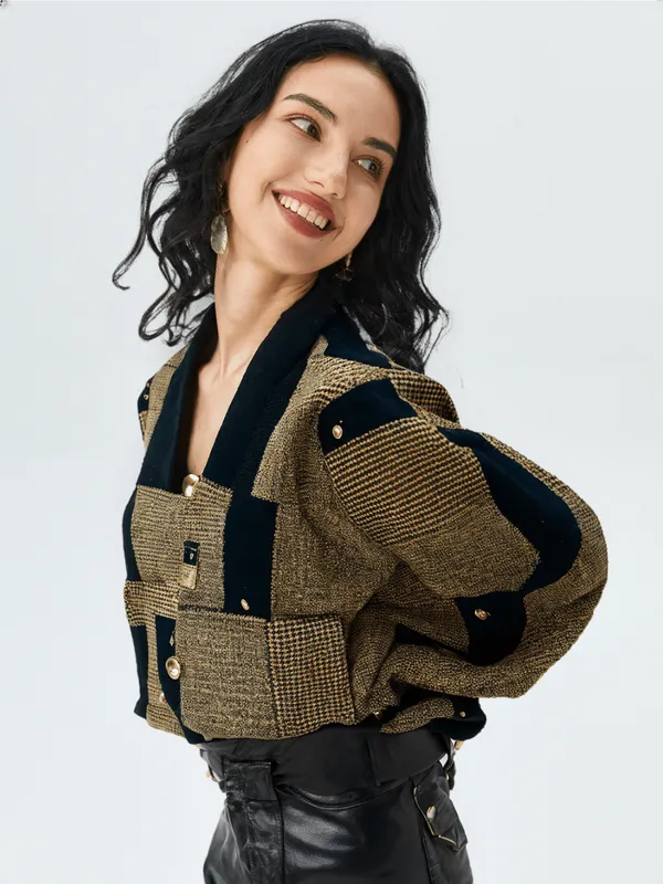 Women_S_Printed_Shirt_Black_Beigi