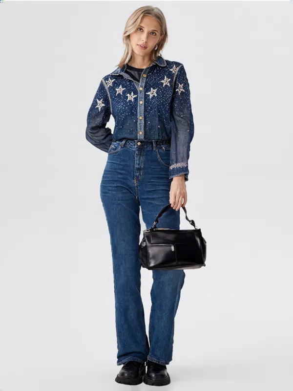 Women_S_Denim_Shirt_D_Blue