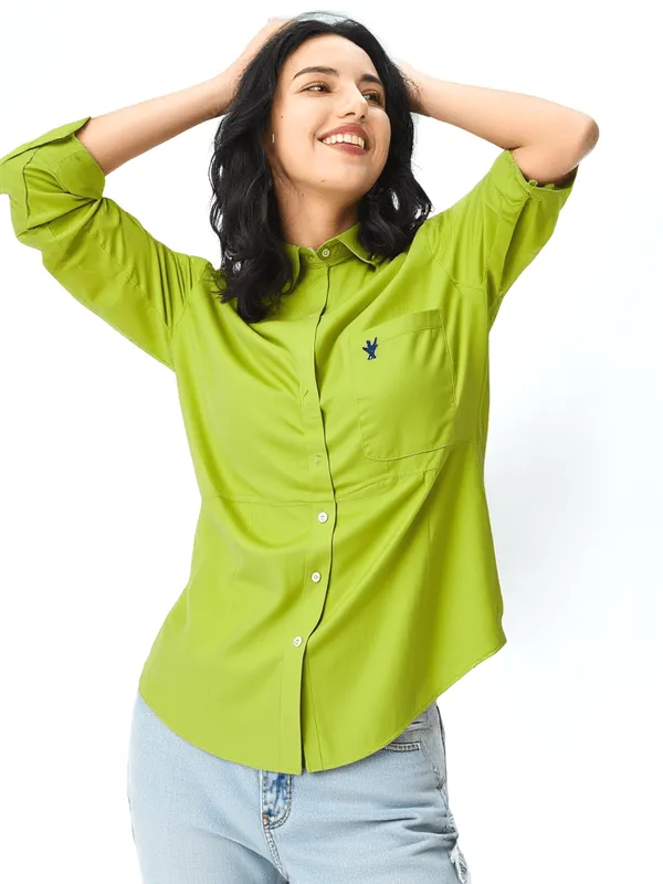 Women_S_Shirt_Parrot_Green