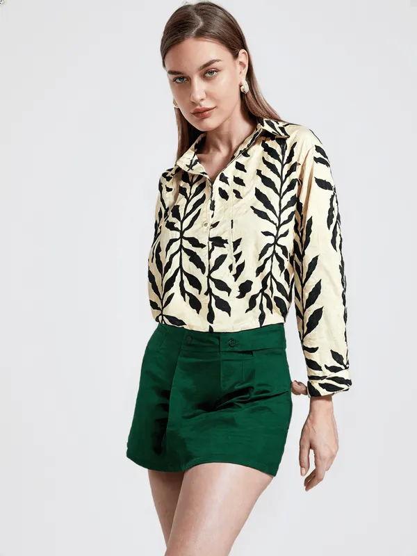 Women_S_Printed_Shirt_Cream_Black