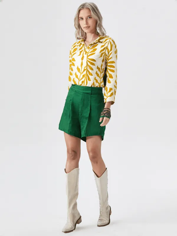 Women_S_Printed_Shirt_Cream_Mustard
