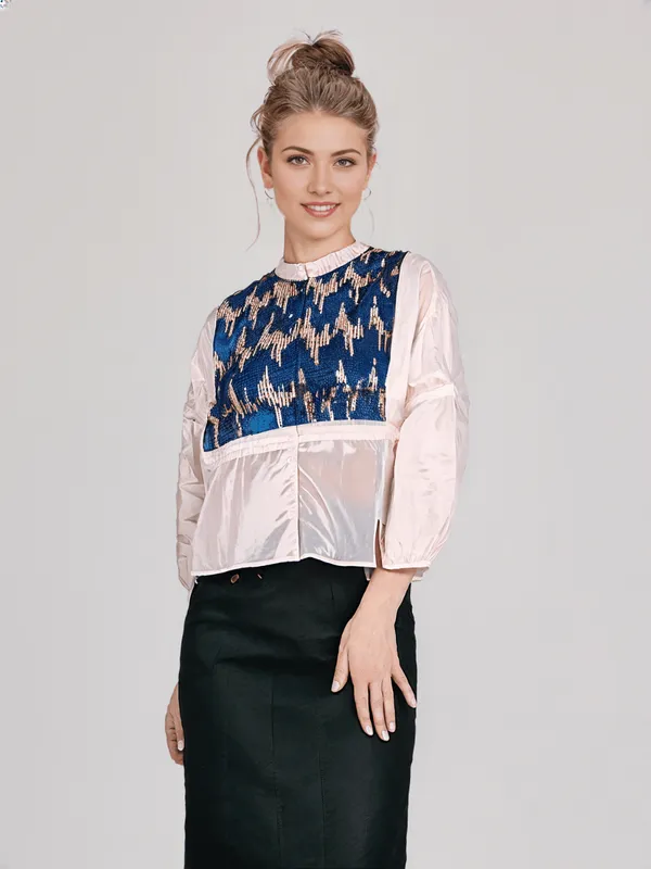 Women_S_Printed_Shirt_Blue