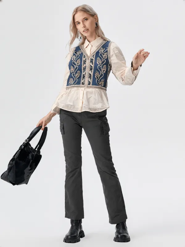 Women_S_Shirt_With_Shrug_White