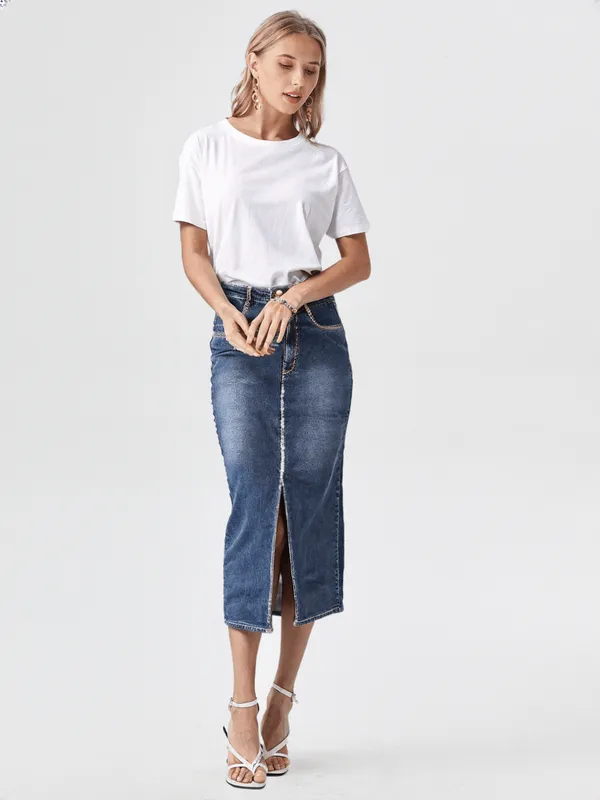 Women_S_Denim_Skirt_M_Blue