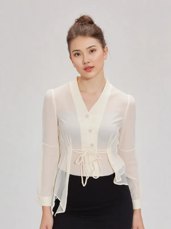 Women_S_V_Neck_Button_Down_Top_Cream