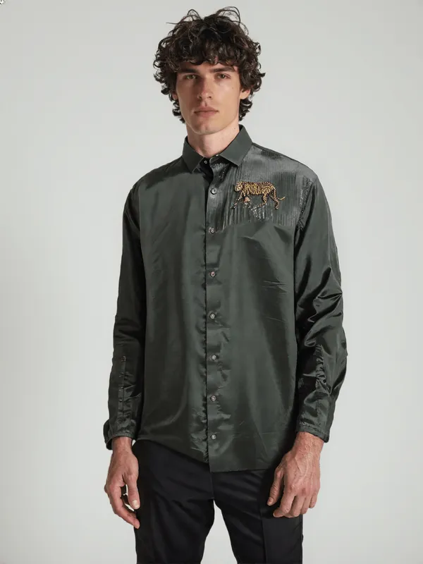 Manzon_Men_S_Shirt_Green