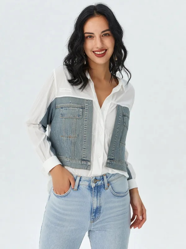 Women_S_Denim_White_Shirt_White_Denim