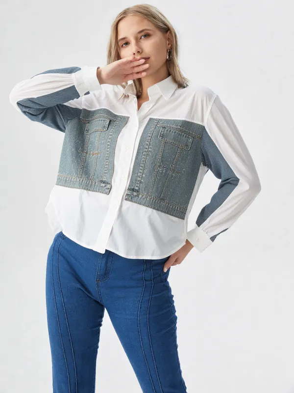Women_S_Denim_White_Shirt_White_Denim