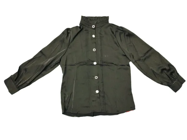 Women_S_Solid_Satin_Shirt_Black