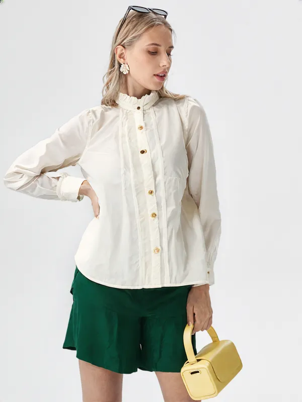 Women_S_Solid_Satin_Shirt_White