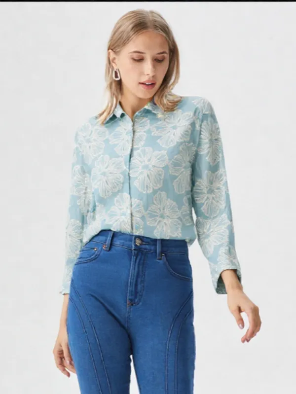 Women_S_Floral_Printed_Shirt_Sky