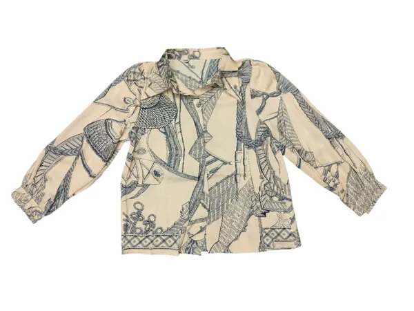 Women_S_Printed_Shirt_Cream_Blue