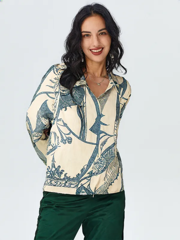 Women_S_Printed_Shirt_Cream_Blue