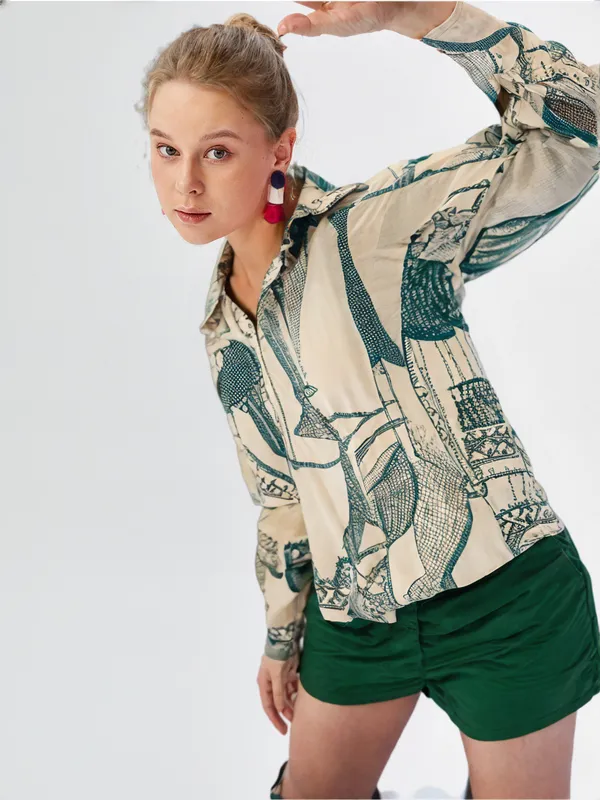 Women_S_Printed_Shirt_Cream_Blue