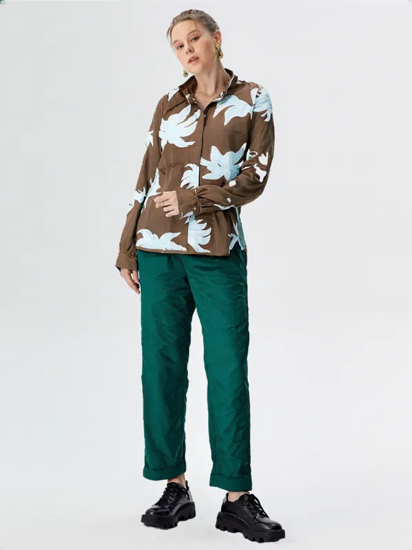 Women_S_Floral_Printed_Shirt_Coffee