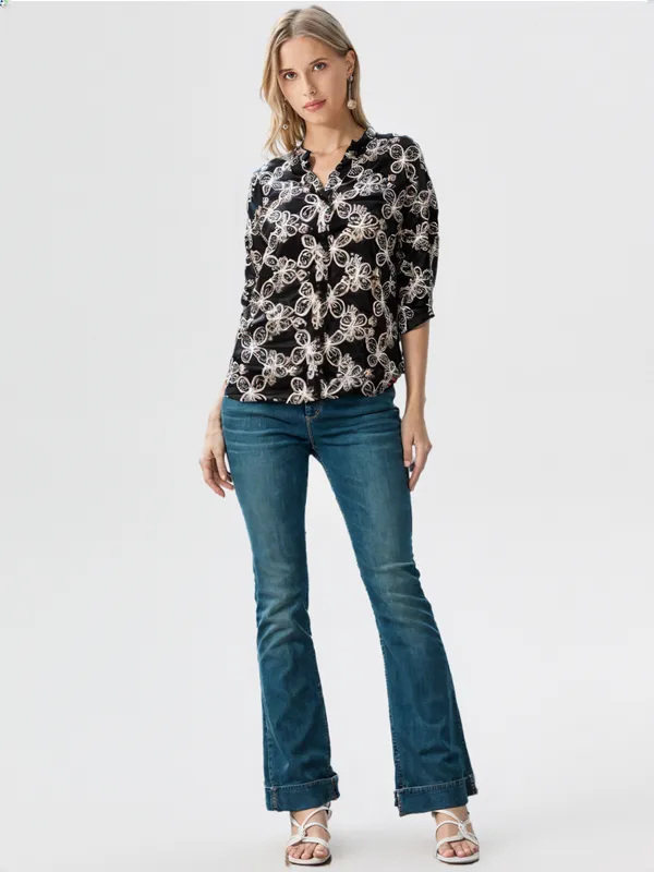 Women_S_Printed_Shirt_Black