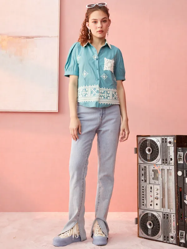 Women_S_Cotton_Shirt_Sky_Blu