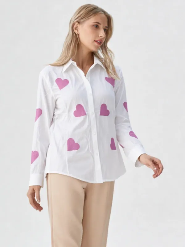 Women_S_Heart_Printed_Cotton_Shirt_White