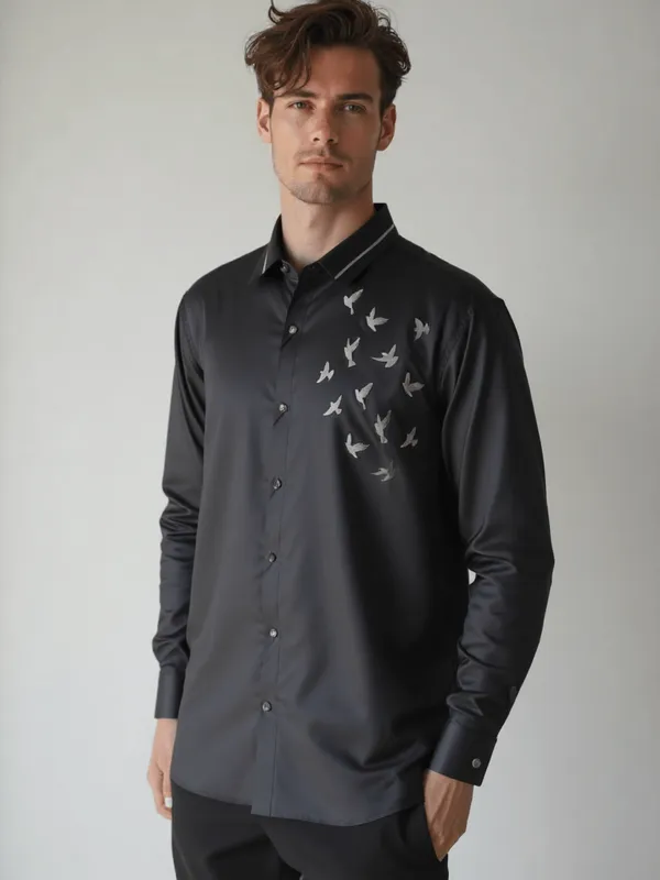 Manzon_Men_S_Shirt_Black