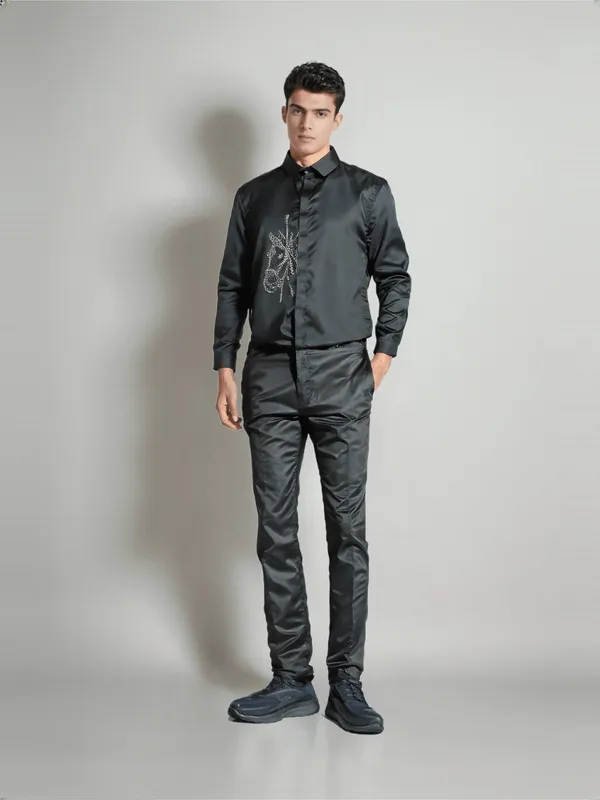 Manzon_Men_S_Shirt_Black
